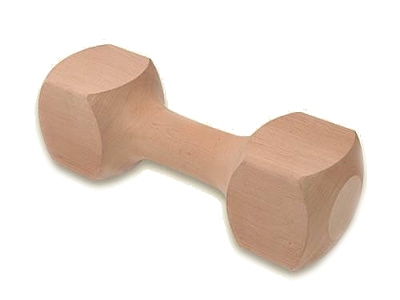 Wood Dumbbell 400 g, 600 g and 1000 g