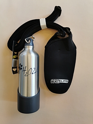 neopren bag for travel bottle, black 