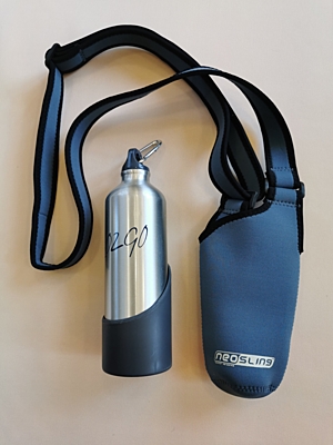 neopren bag for travel bottle, blue