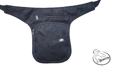 Bracco Hip Bag, waist bag or over shoulder bag - orange, heart with paw