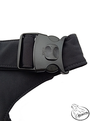 Bracco Friendly Waist Pocket, black/paws+heart - different sizes.