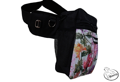 Bracco dog training belt Multi, black- flowers 4