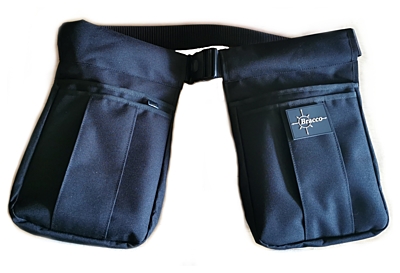 Bracco training belt with two pockets, black - various colours, various sizes.