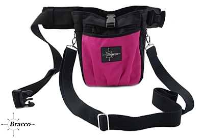 Bracco dog training belt Multi Open, black/pink.