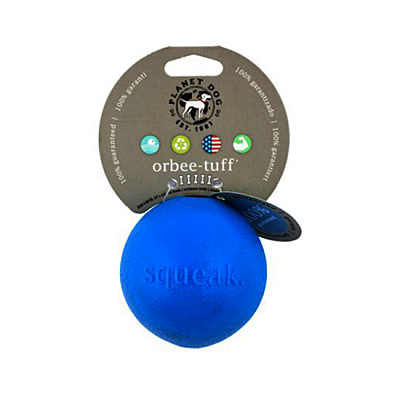 Orbee-Tuff® Ball Squeak pískací 8cm modrý