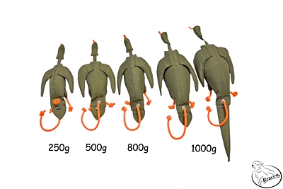 Bracco Teacher Duck Dummy - khaki, various weights.