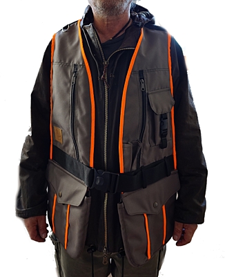 Bracco Dogsport Vest, khaki/orange -different sizes.