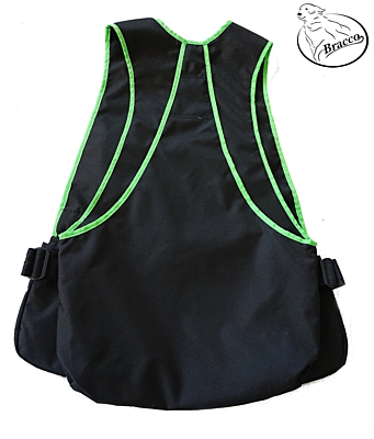 Bracco Dogsport vesta pro psí sporty, černá/zelená- různé velikosti. 