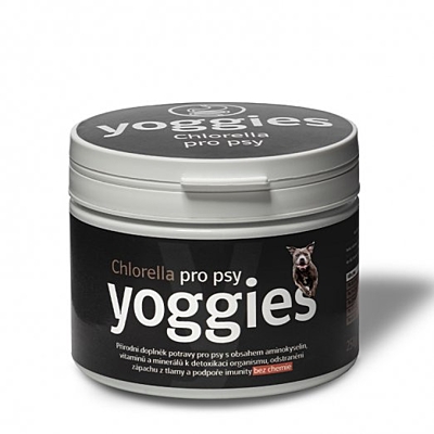 Yoggies Chlorella pro psy 250g Sladkovodní řasa (zápach z tlamy i prebiotikum)