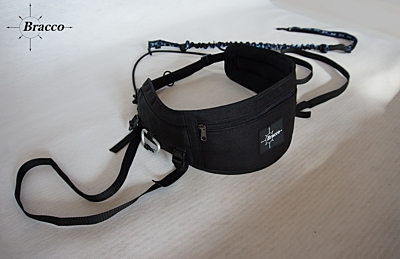Bracco-Gürtel für Dogtrekking, Canicross, Jogging, Schwarz - verschiedene Größen.