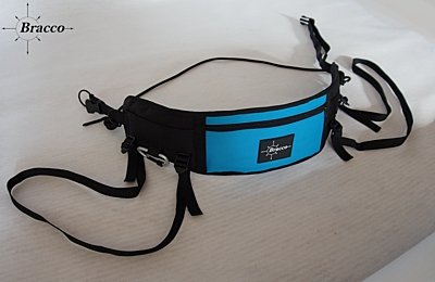 Bracco belt for Dogtrekking, Canicross, Jogging, blue - different sizes.