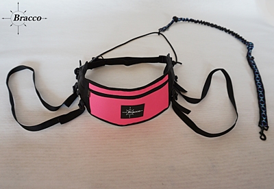 Bracco-Gürtel für Dogtrekking, Canicross, Jogging, rosa - verschiedene Größen.