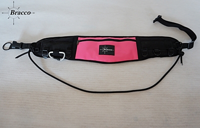 Bracco belt for Dogtrekking, Canicross, Jogging, pink - different sizes.