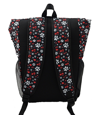 Bracco Backpack Active- black/paws + heart