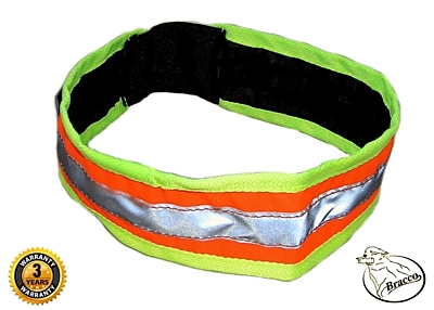 Bracco Reflective Collar Band with rubber- orange, different sizes. 