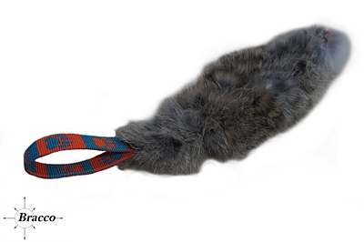 Bracco tugger for dog from a genuine fur, different lengths