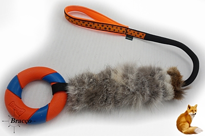 Bracco Predator, tugger for dog- with fox fur, different types.