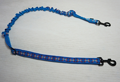 Bracco Leash with shock absorber for the dog, various colors and sizes - carbine/carbine