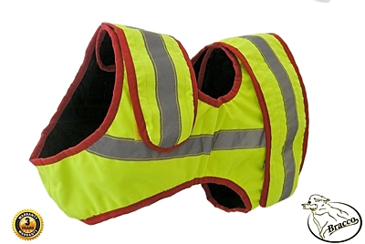 Bracco signální vesta pro psa žlutá, různé velikosti.