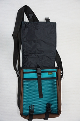 Bracco bag for training and other activities, size S, brown/turquoise - golden retriever