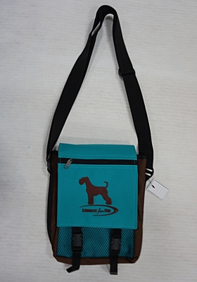 Bracco bag for training and other activities, size S, brown/turquoise - Schnauzer