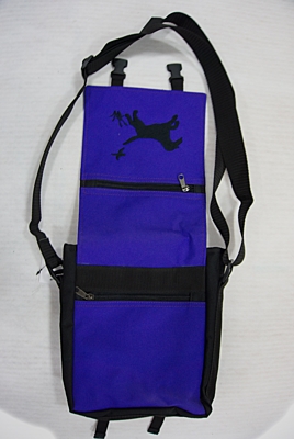 Bracco bag for training and other activities, size S, black/purple - labrador retriever+ dummy