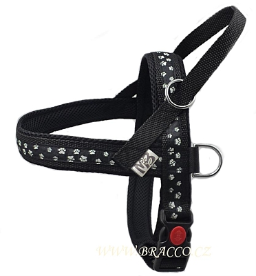 Bracco Norwegian harness, black - different sizes.